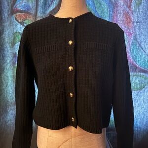 H&M Black Knitwear with Gold Accents